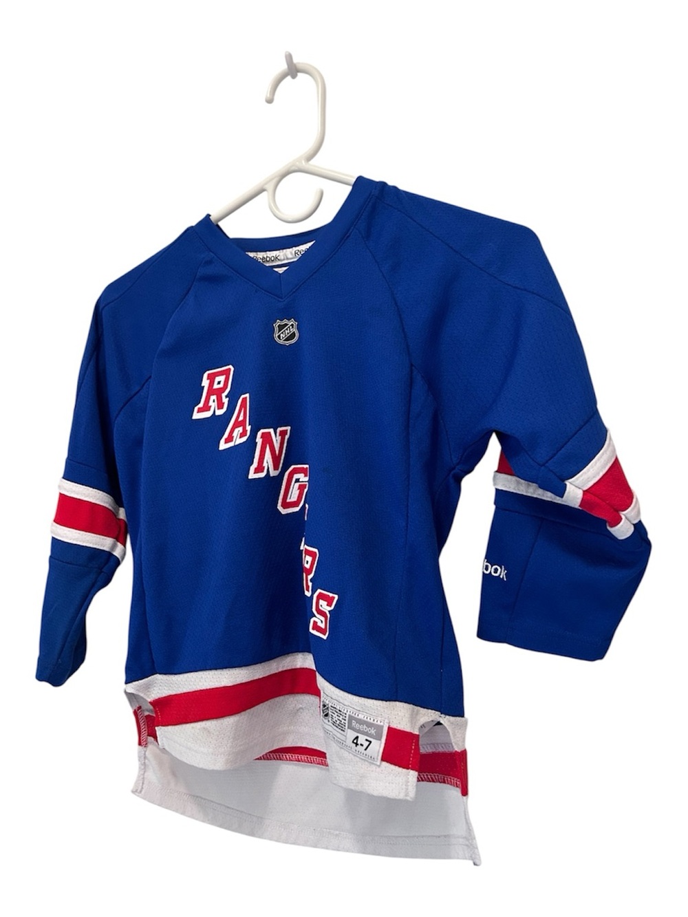 Reebok Lundqvist New York Rangers Blue Hockey Jersey